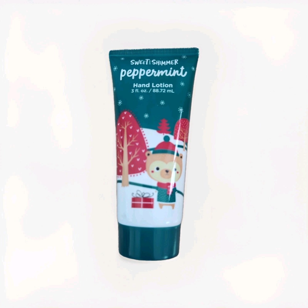 Sweet And Shimmer Peppermint Hand Lotion by Groovi Beauty 3 oz New Seasonal Gift